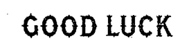 GOOD LUCK trademark