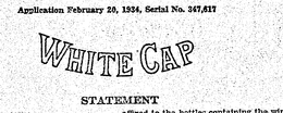 WHITE CAP trademark
