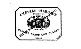 CHATEAU MARGAUX PREMIER GRAND CRU CLASSE GRAND VIN FRANCE MIS EN BOUTEILLE AU CHATEAU trademark