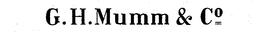 G. H. MUMM & CO trademark