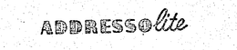 ADDRESSOLITE trademark