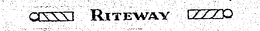 RITEWAY trademark