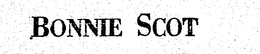 BONNIE SCOT trademark