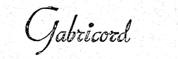 GABRICORD trademark