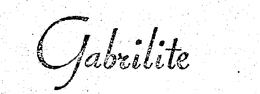 GABRILITE trademark