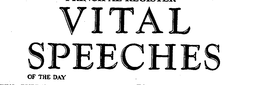 VITAL SPEECHES OF THE DAY trademark