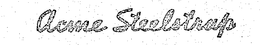 ACME STEELSTRAP trademark