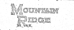 MOUNTAIN RIDGE trademark