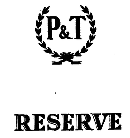 P & T RESERVE trademark