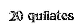 20 QUILATES trademark