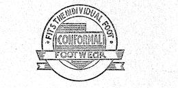 FITS THE INDIVIDUAL FOOT CONFORMAL FOOTWEAR trademark
