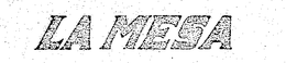 LA MESA trademark