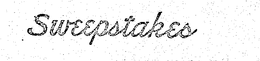 SWEEPSTAKES trademark