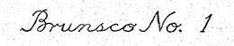 BRUNSCO NO. 1 trademark