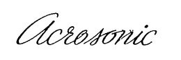 ACROSONIC trademark