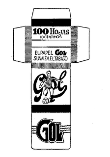 GOL. 100 HOJAS 10 CENTIMOS EL PAPEL GOL SUVIZAELTABACO GOL trademark