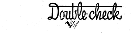 DOUBLE-CHECK trademark