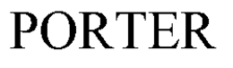 PORTER trademark