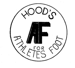 AF HOODS FOR ATHELETES FOOT trademark