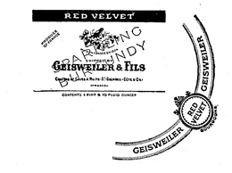 GEISWEILER & FILS RED VELVET SPARKLING BURGUNDY PRODUCE OF FRANCE trademark