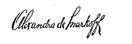 ALEXANDRA DE MARKOFF trademark