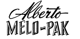 ALBERTO MELO-PAK.  ALBERTO MELO-PAK trademark