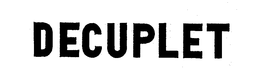DECUPLET trademark