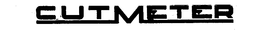 CUTMETER trademark