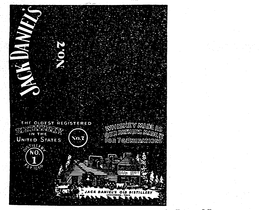 JACK DANIEL'S NO. 7 THE OLDEST REGISTERED DISTILLERY IN THE UNITED STATES EST. 1866 WHISKEY MADE AS OUR FATHERS MADE IT FOR 7 GENERATIONS NO. 1 JACK DANIEL'S OLD DISTILLERY LYNCHBURG TENN. trademark