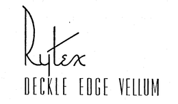 RYTEX DECKLE EDGE VELLUM trademark