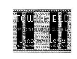 TOWNFIELD CUSTOM TAILORED CLOTHES JACOBS& LEVY RICHMOND VIRGINIA trademark