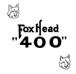 FOXHEAD "400" trademark