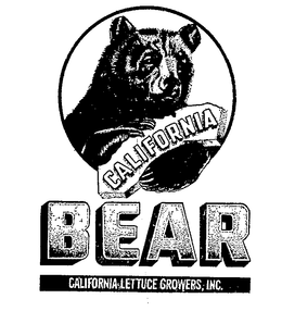CALIFORNIA BEAR CALIFORNIA LETTUCE GROWERS, INC. trademark