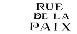 RUE DE LA PAIX trademark