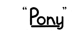 PONY trademark