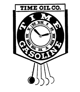 TIME OIL CO. TIME GASOLINE I II III IIIIV VI VII VIII IX X XI XII trademark