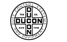THE DUCON CO. NEW YORK DUST CONTROL SYSTEMS AND EQUIPMENT trademark