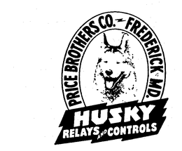 HUSKY RELAYS AND CONTROLS PRICE BROTHERSCO. FREDERICK, MD. trademark