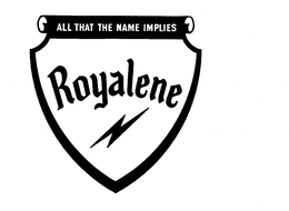 ALL THAT THE NAME IMPLIES ROYALENE trademark