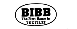 BIBB THE FIRST NAME IN TEXTILES trademark