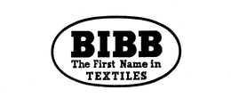 BIBB THE FIRST NAME IN TEXTILES trademark