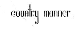 COUNTRY MANNER trademark