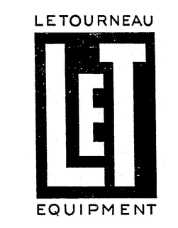 LET LE TOURNEAU EQUIPMENT trademark