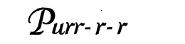 PURR-R-R trademark