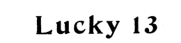 LUCKY 13 trademark