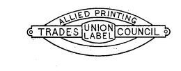 ALLIED PRINTING TRADES COUNCIL UNION LABEL trademark