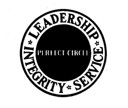 LEADERSHIP INTEGRITY SERVICE PERFECT CIRCLE trademark