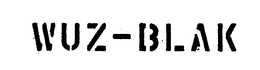 WUZ-BLAK trademark