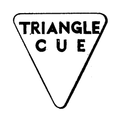 TRIANGLE CUE trademark