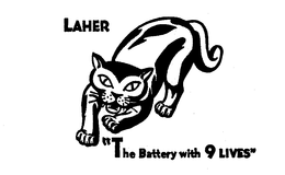 LAHER "THE BATTERY WITH 9 LIVES" trademark